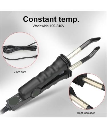 Hair extension iron Hair Extension Fusion Iron Heat Hair Connector Temperature Controllable Iron(Black) - Buy Online on GoSupps.com