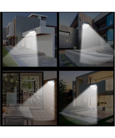Courtyard Light Waterproof Triangle Solar Energy Light 3 Modes Outdoor Motion Sensor Led Street Terrace Courtyard Playground Lamp (Color : 150cob) (138smd) - Buy Online on GoSupps.com