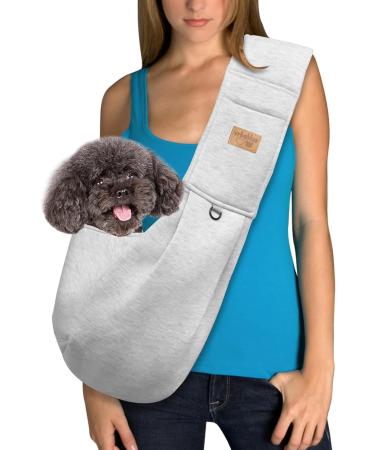 VRBabies Dog Carrier Bag for Small Dogs | Adjustable Thick Shoulder Straps | Light Gray Pet Travel Bag - Buy Online on GoSupps.com