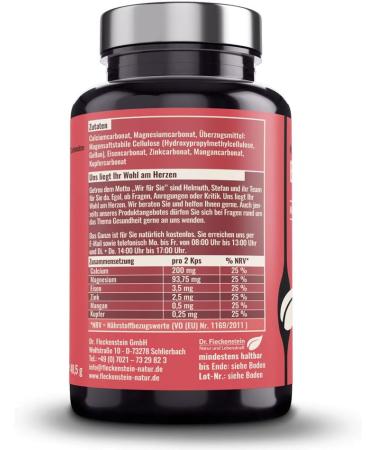 Dr. Fleckenstein Basis Capsules - Vegan Stomach Stable Deacidification Supplement with Carbonates & Minerals (Mg Ca Zn Fe Cu Mn) - Sodium-Free International Shipping - Buy Online on GoSupps.com