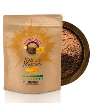 La Brigade des pices - Nutmeg powder - India - 250g - 100% Natural - Packaged and controlled in France
