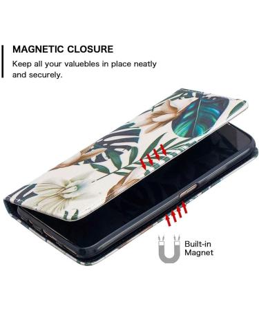 Miagon Wallet Folio Flip PU Leather Case for Xiaomi Redmi Note 9 Pro Creative Painted Design Full-Body Protective Cover Card Holder Kickstand Magnetic Leaf Flower Xiaomi Redmi Note 9 Pro Leaf Flower - Buy Online on GoSupps.com
