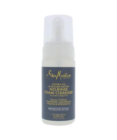 Shea Moisture Jojoba Oil & Ucuuba Butter No-rinse Foam Cleanser With Carrot Seed Oil 4 OZ