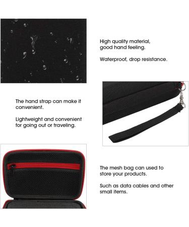 Nylon TPU Electrical Organizer Bag for QP2520 Shaving Tools - Men's Hair Shaver Microphone Storage Case in Black & Green/Red - Buy Online on GoSupps.com