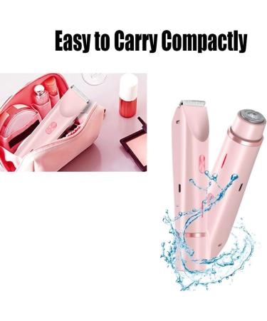 Dual Head Shaver Women IPX7 Waterproof Rechargeable Hair Razor Double Head Dual Purpose Hair Trimmer Women Wet & Dry Use Bikini Trimmer for Women Electric Razors for Women - Buy Online on GoSupps.com