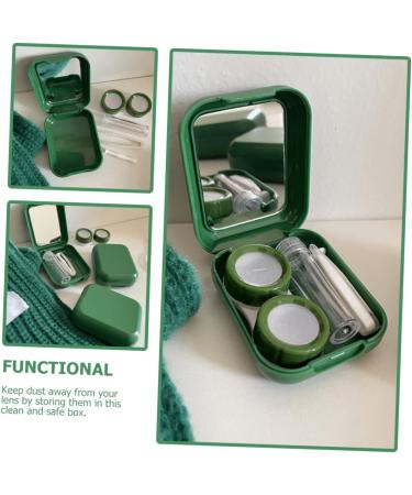 Lurrose Contact Lens Container Set - Foil Glitter Makeup Case with Mirror | Cute & Practical Storage for Tools - Buy Online on GoSupps.com