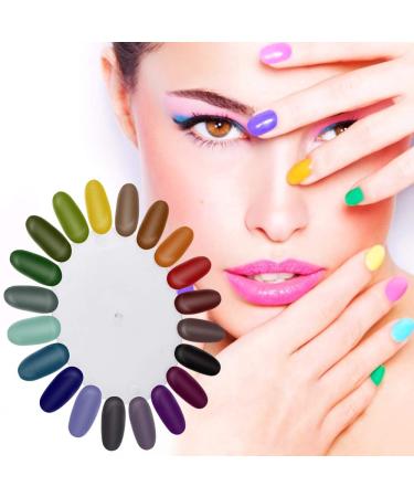 Shop Lytivagen Transparent Nail Art Display Cards - 20 PCs Color Tip Exhibition for Nail Exercises & Showcases - Buy Online on GoSupps.com