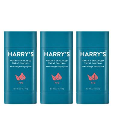 Harry's Odor & Enhanced Sweat Control, Extra-strength Antiperspirant, Fig, 3 Count (Pack of 3) Antiperspirant Fig
