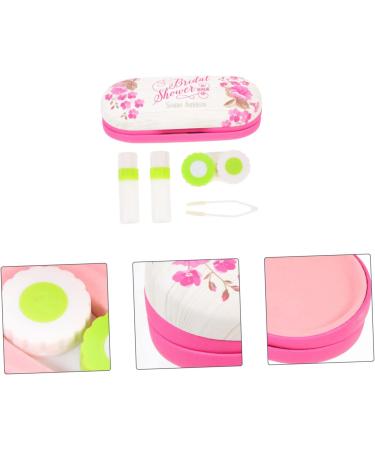 Iwowhero Double-Sided Glasses Case & Terrarium for Kids - Travel Contact Lens Holder & Tweezers - Pink 16.5x7x5.5cm - Buy Online on GoSupps.com