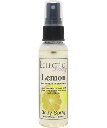 Lemon Essential Oil Body Spray 2 ounces Body Mist for Women with Clean Light & Gentle Fragrance Long Lasting Perfume with Comforting Scent for Men & Women Cologne with Soft Subtle Aroma For Regular Strength 2 Fl Oz (Pack of 1)