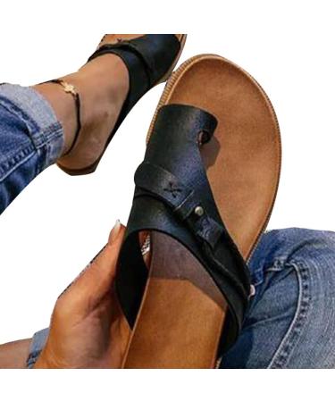 Orthopedic Bunion Corrector Sandals Orthopedic Summer Sandals Summer Orthopedic Sandals for Women 42 EU Black