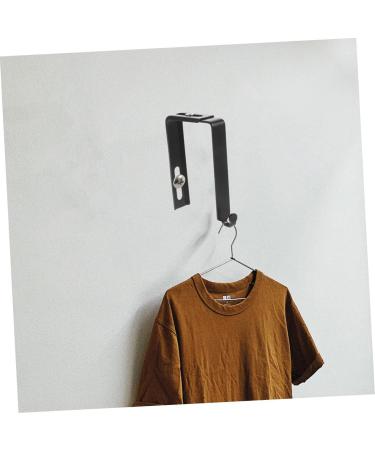 Alipis 2pcs Hook Storage Hangers Clothes Rack Hooks Door Hanger Hook for Hats Hook Door 8.00X3.70X1.30CM Black - Buy Online on GoSupps.com