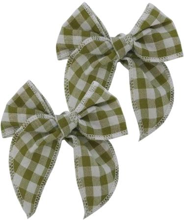 New 2025 2 Pcs Mini Fable Bow Hair Clips For Toddler New For Fashion Cotton Linen Hair Bows Barrettes Hairbow Accessories Hairgrips Jewelry Fashion Accessories Creative Gift - Buy Online on GoSupps.com