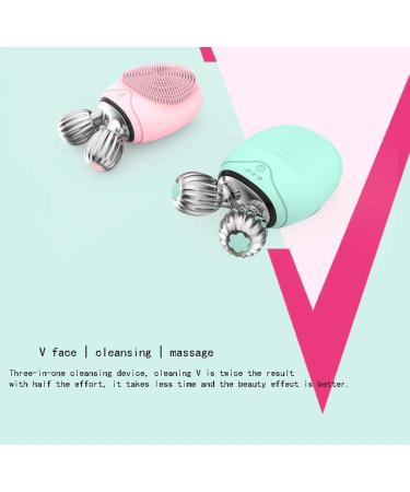 Facial Cleansing Brush - Sonic Silicone Exfoliating Beauty Equipment IPX6 Waterproof USB Rechargeble Face Scrubber Brush for Deep Cleanning Face Scrubbers Pink - Buy Online on GoSupps.com