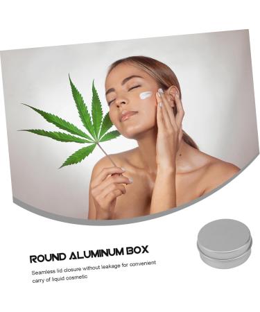 minkissy Box Powder Makeup Lip Gloss Containers Aluminum Cream Container Empty Aluminum Tins Travel Jar Storage Tank Storage Box Storage Jar Toiletries Tin Box medium As Shown - Buy Online on GoSupps.com