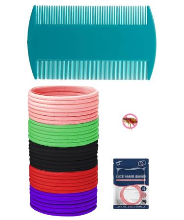 Lot de 20 lastiques cheveux anti-poux naturel et efficace aide pr venir les poux avec peigne dents extra fines 100% naturel aux huiles essentielles