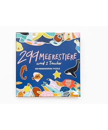 Laurence King 299 Fish (and a Diver) 300 Piece Cluster Puzzle