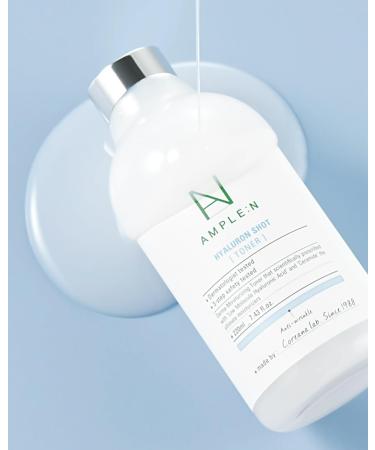 Ample:N Hyaluron Shot Toner - Hydrating Hyaluronic Acid & Ceramide Face Toner for Dewy Youthful Skin - Moisturizing Essence for Dry & Sensitive Skin 7.43 fl. oz - Buy Online on GoSupps.com