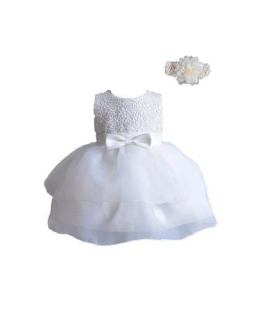 Selene Rose Floral Ivory Christening Baptism Dresses Special Occasion Baby Girl Dress Baby Baptism Gown 12 Months #2