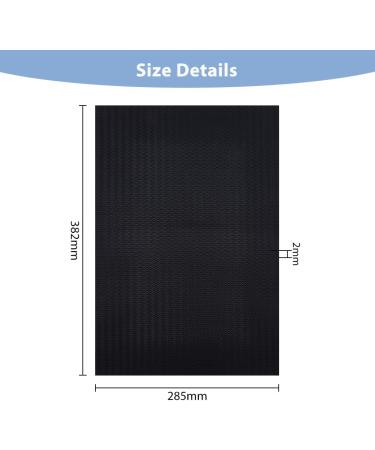 DICOSMETIC Non-Slip Leather Shoe Sole Repair Pads - 382x285mm Black Rubber Treads for Men & Women | Durable 2mm Sole Protector - Buy Online on GoSupps.com