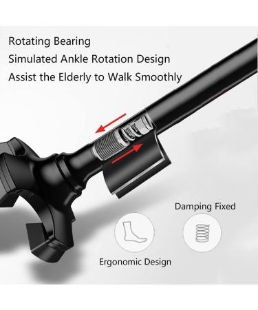 Adjustable Black Forearm Crutches Multifunction Crutches for Adults 10 Stops Adjustable Ergonomic Handles Comfortable Grip and Wear-Resistant Walking Lightweight Unisex Selfless dedication - Buy Online on GoSupps.com