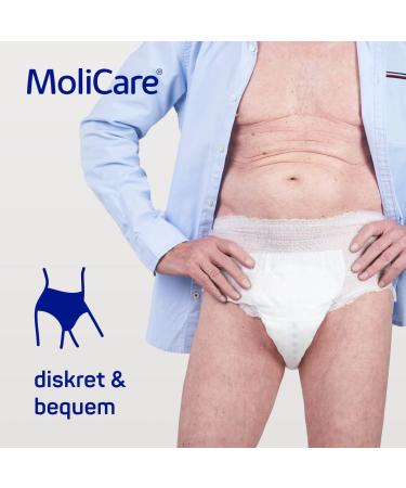 Molicare Premium Mobile Disposable Pants - Incontinence Solution for Men & Women Size M (80-120 cm) 3 Pack of 42 Pieces - Discreet & Comfortable - Buy Online on GoSupps.com
