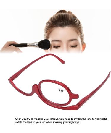 Shop Fashionable Magnifying Makeup Glasses for Women - Rotatable Red Design (+2.50 Magnification) | International Shipping Available - Buy Online on GoSupps.com