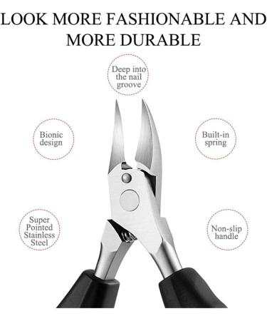 PSGS Toenail Ingrown Nail Art Cuticle Nipper Clipper Edge Cutter Manicure Paronychia Dead Skin Remover Trimming Nail Clipper Pedicure (Color : 822-3 Blue) Black blue - Buy Online on GoSupps.com