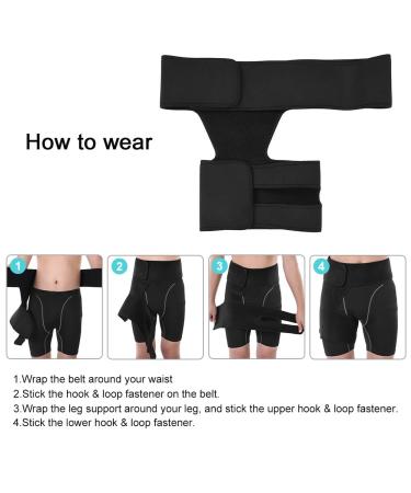 Groin Support Brace for Men & Women | Hip Thigh Compression Sleeve & Hamstring Support Wrap - Buy Online on GoSupps.com
