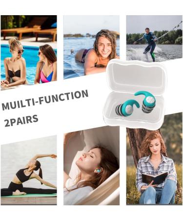 Buy Noise Cancelling Silicone Ear Plugs for Sleeping & Swimming | Soft Waterproof Ear Plugs for Quiet & Comfortable Sleep | Ideal for Ages 12+ - A-green - Buy Online on GoSupps.com