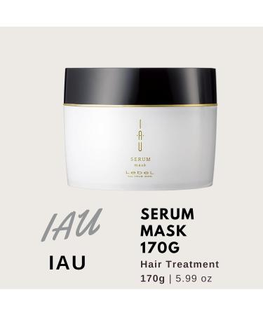 Lebel IAU Serum Cleansing Hair Shampoo & Hair Mask Set - 200ml Shampoo + 170g Green Tea Mask for Soft Healthy Hair - Buy Online on GoSupps.com