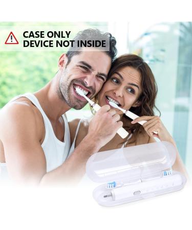 Uraqt Travel Protective Cover for Electric Toothbrush & Replacement Brush Heads - Compatible with Oral B & Philips - 3 Transparent Smooth Cases - Buy Online on GoSupps.com