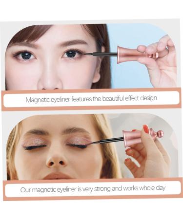 FOMIYES 2pcs Liquid Eyeliner Black Magnets Gold Eyeliner Sticky Eye Makeup Eye Liner 3d Make up Cosmetic Bag - Buy Online on GoSupps.com