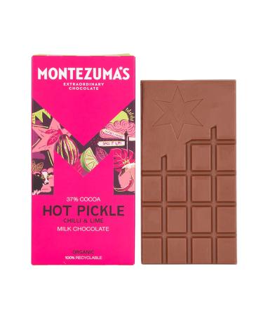Montezuma Montezuma's Organic Milk Chocolate with Chili and Lime 100g