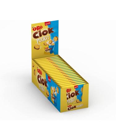 Oro Ciok Pocket Mini biscuits filled with cr me de cocoa easy to drink 20 x 40 g - Buy Online on GoSupps.com