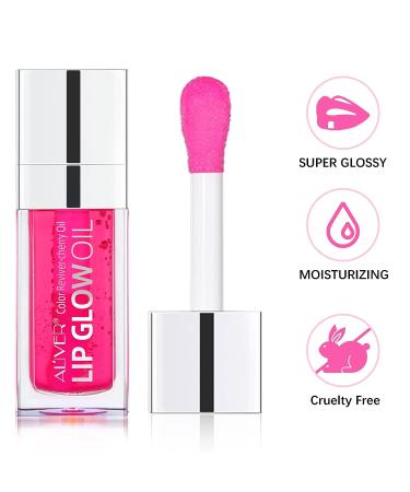 Sefudun Hydrating Lip Glow Oil - Long Lasting Waterproof Lip Tint Set (PINK) - Buy Online on GoSupps.com