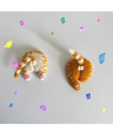 Handmade-Needle Felted Butt Gag Cat Car Accessories Handmade Cat Butt Car Vent (H) - Buy Online on GoSupps.com