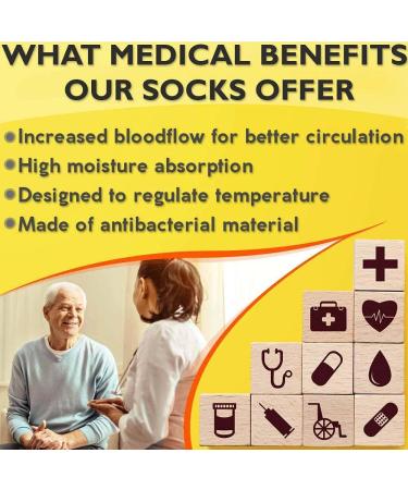 Wide Non-Binding Bamboo Diabetic Circulatory Socks 3 Pack - Large/X-Large - Black Grey - 3 Pairs Ankle - Buy Online on GoSupps.com