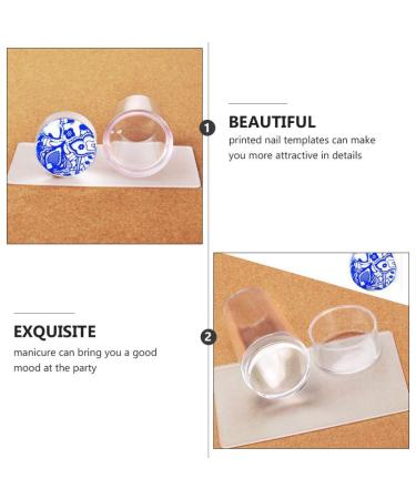 Buy Nail Art Stamping Kit - Clear Jelly Stamp Plates & Tools for Creative Nail Designs - International Shipping Available - Buy Online on GoSupps.com