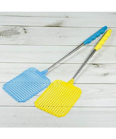 5-Piece Extendable Telescopic Fly Swatter Set - Heavy Duty Plastic with Stainless Steel Handle - Multicolor - Buy Online on GoSupps.com