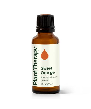 Plant Therapy Sweet Orange Essential Oil 100% Pure Undiluted Natural Aromatherapy Therapeutic Grade 30 mL (1 oz) Orange 1 Fl Oz (Pack of 1)