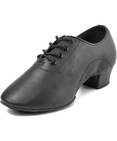 DKZSYIM Boy's Latino Dance Shoes - Size 1 Big Kid Black-1 - Buy Online on GoSupps.com