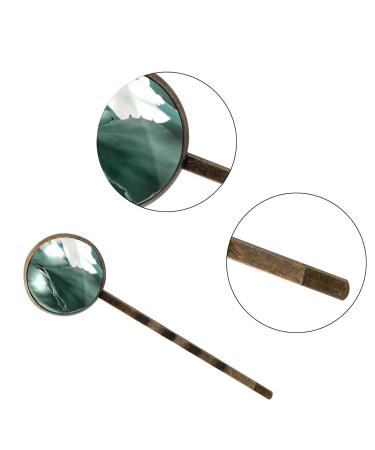 Green Aloe Vera Hair Accessories Set - 4 Handmade Barrettes & Bobby Pins for Women and Girls | Plant Color4015 - Buy Online on GoSupps.com