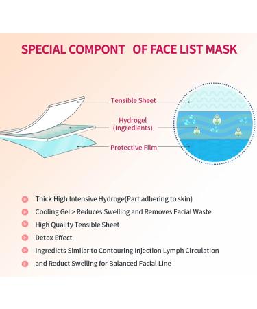 APPTI V Shape Face Mask Firming Facial Mask Double V Line Lifting Mask for Women Men Red 6 Pieces - Buy Online on GoSupps.com