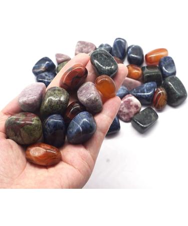 Buy 1000G Natural Polished Evil Eye Agate Crystals | Decorative Gemstones for Aquariums & Home D cor - Buy Online on GoSupps.com