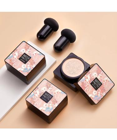 PICKX Mushroom Head Air Cushion CC Cream Concealer Full Coverage Foundation Moisturizing Concealer Makeup Base Lasting Brightening Liquid Foundation for All Skin Even Skin Tone (B-natural) 1 g (Pack of 1) B-natural - Buy Online on GoSupps.com