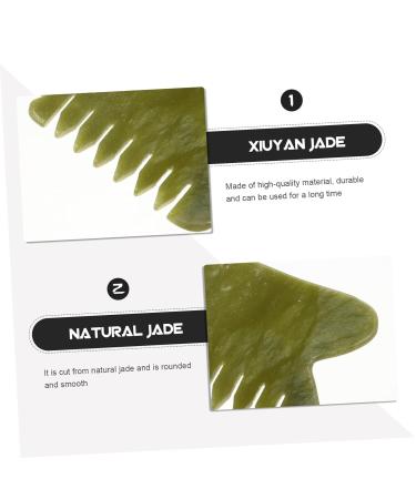 Frcolor 7 STK Xiuyan-Jade Gua Sha Massage Tools Set for Facial Skin Care - Natural Jade Facial Massage Tool for Relaxation & Beauty - Buy Online on GoSupps.com
