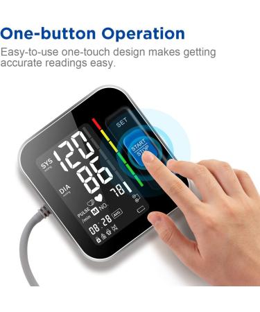 Digital Upper Arm Blood Pressure Monitor with Large LED Backlit Display - Adjustable Cuff & Memory - Carrying Case Included - Buy Online on GoSupps.com