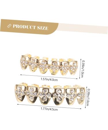SHERCHPRY 1 Set Teeth Jewelry Hip-hop Supplies Teeth Grills Shiny Mouth Grill Cosplay Grill Teeth Metal Teeth Grill Tooth Gems Grills for Your Teeth for Kids Hip-pop Supply Cool Copper 4.5x1cm copper copper - Buy Online on GoSupps.com