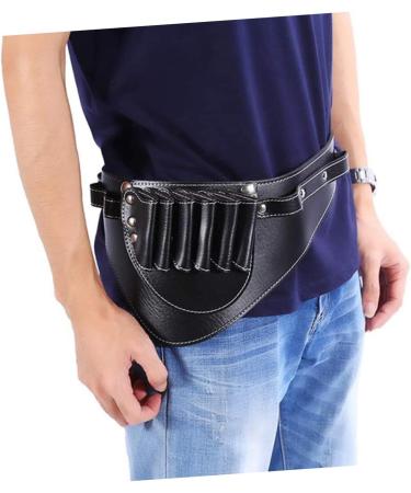 Beaupretty 3-Piece Hairdressing Kit | Scissor Belt Holder Hair Scissors Bag & Brush | Durable PU Black | International Shipping Available - Buy Online on GoSupps.com